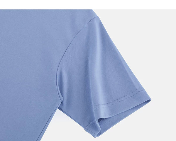 IDLT T-shirt, blue sleeve.