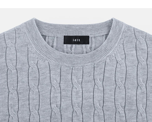 Cable-Knit Crewneck Tee - COPPING THREADS - IDLT