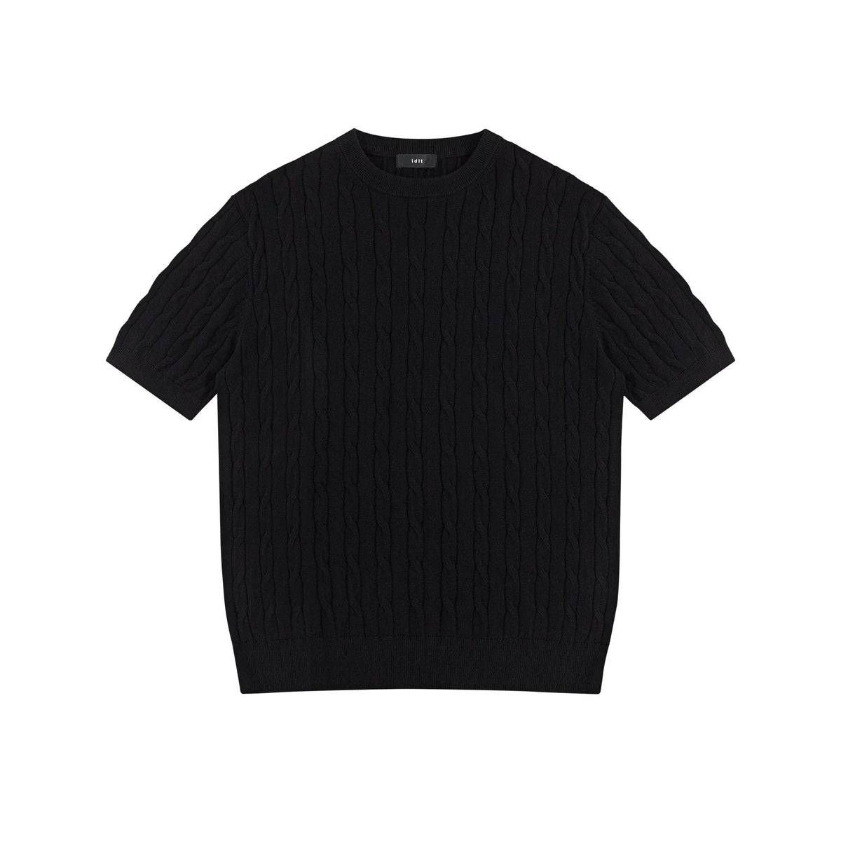 Cable-Knit Crewneck Tee - COPPING THREADS - IDLT