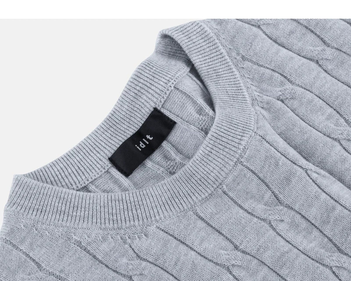 Cable-Knit Crewneck Tee - COPPING THREADS - IDLT