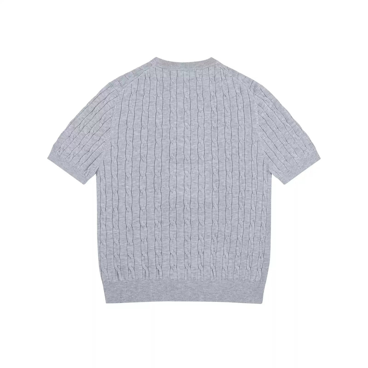 Cable-Knit Crewneck Tee - COPPING THREADS - IDLT