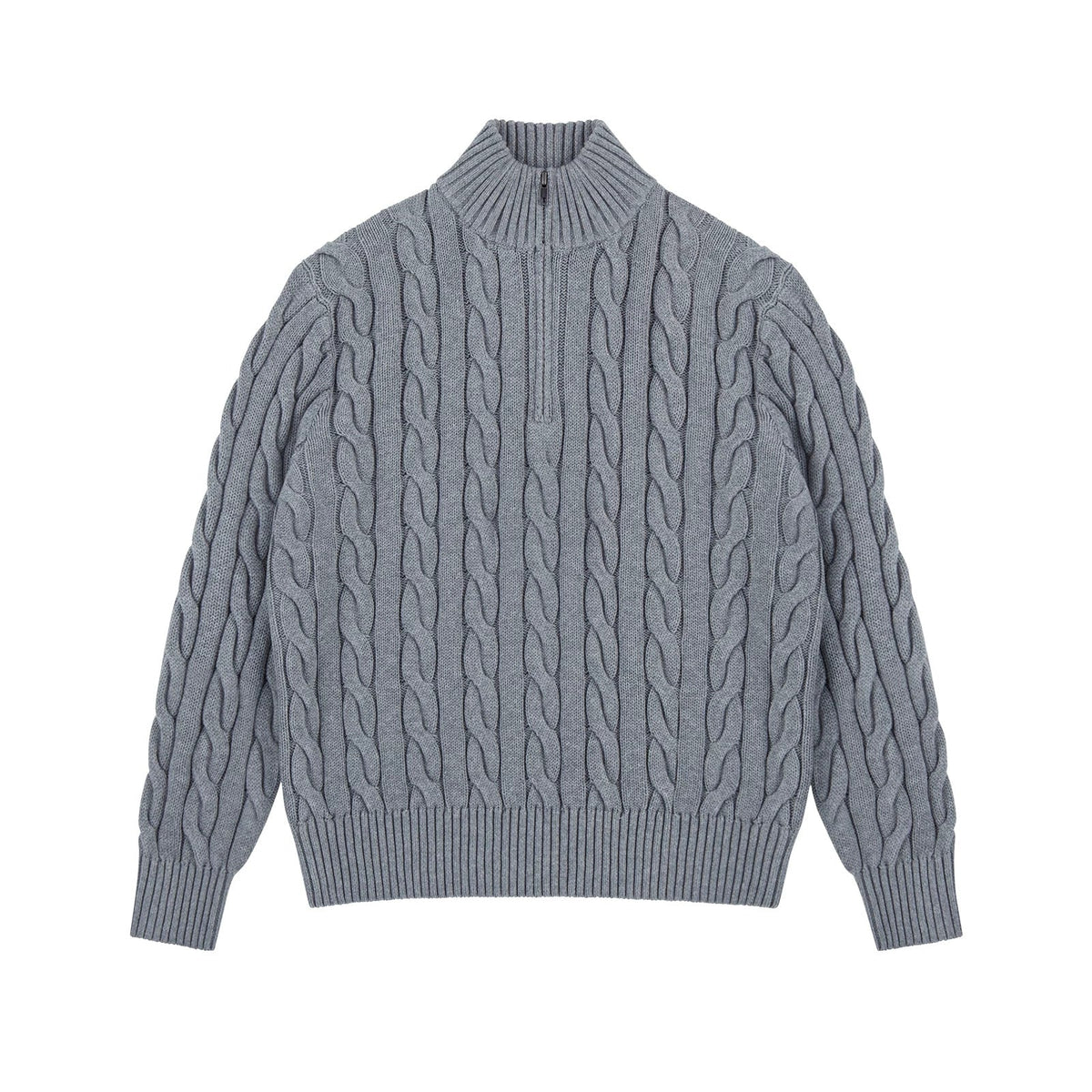 Cable-Knit Half-Zip Sweater - COPPING THREADS - IDLT 메인 이미지