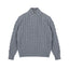 Cable-Knit Half-Zip Sweater - COPPING THREADS - IDLT