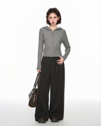 Cable Knit Hooded Zip - Up Cardigan Sweater - COPPING THREADS - CT Select