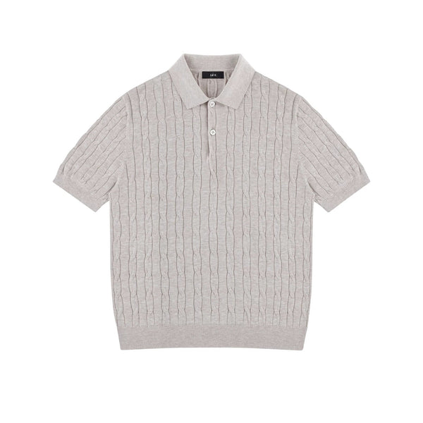 Cable-Knit Polo - COPPING THREADS - IDLT