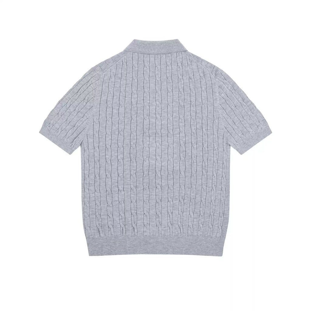 Cable-Knit Polo - COPPING THREADS - IDLT