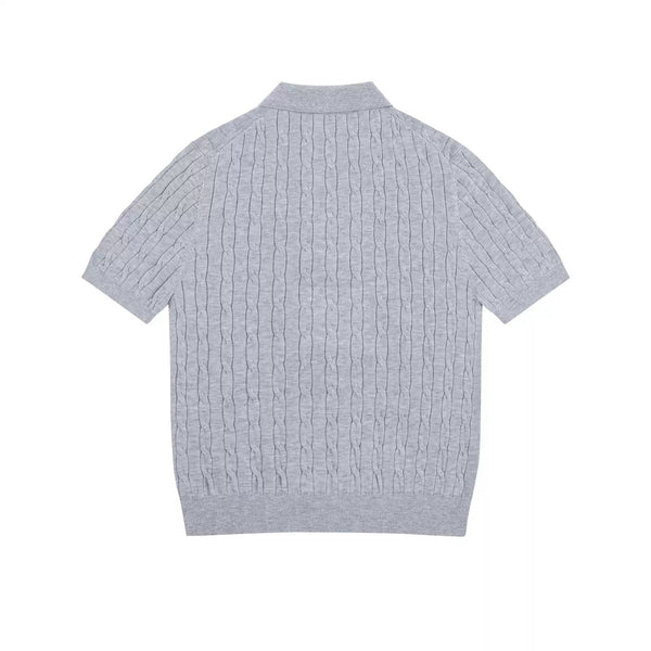 Cable-Knit Polo - COPPING THREADS - IDLT