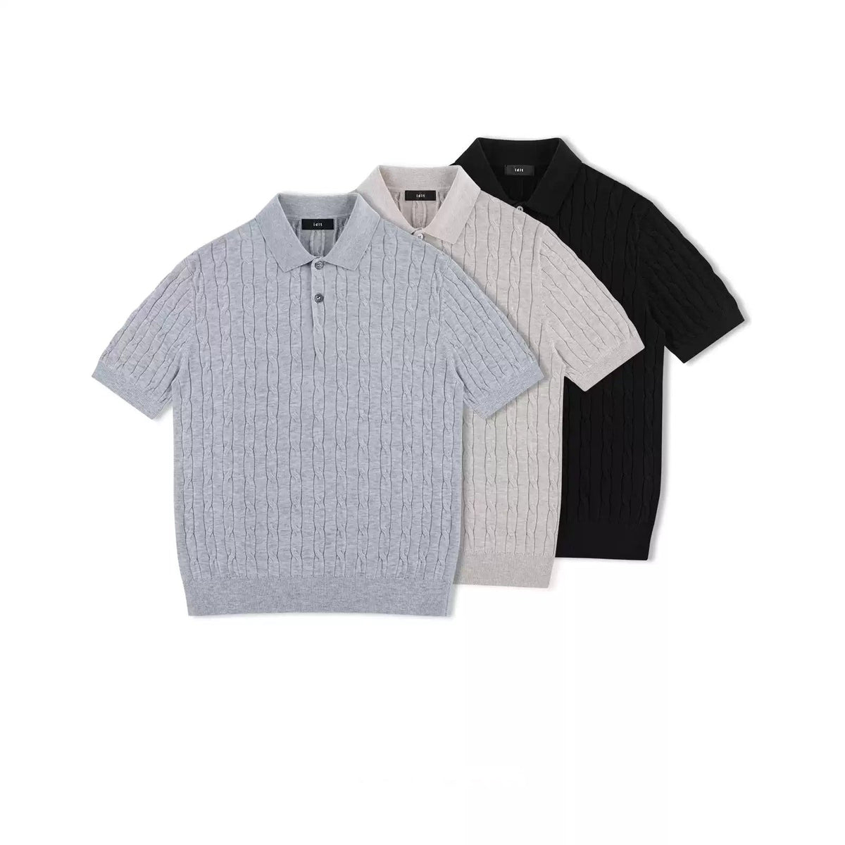 Cable-Knit Polo - COPPING THREADS - IDLT