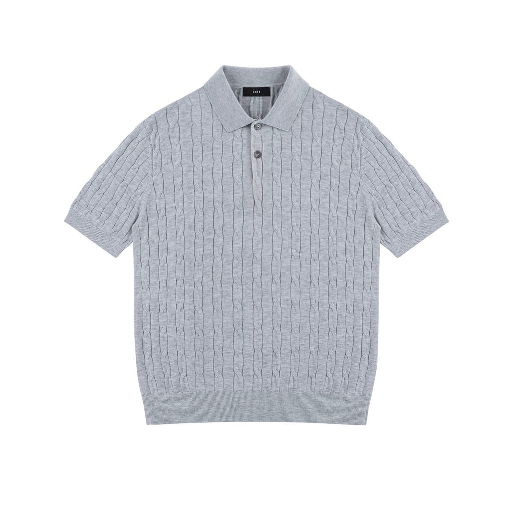 Cable-Knit Polo - COPPING THREADS - IDLT
