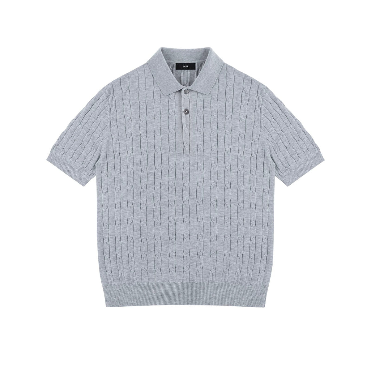 Cable-Knit Polo - COPPING THREADS - IDLT