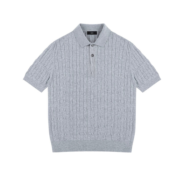 Cable-Knit Polo - COPPING THREADS - IDLT