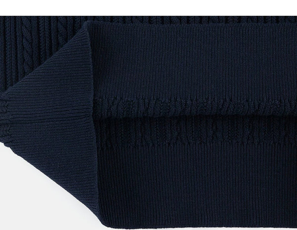 Cable-Knit V-Neck Sweater Vest - COPPING THREADS - IDLT