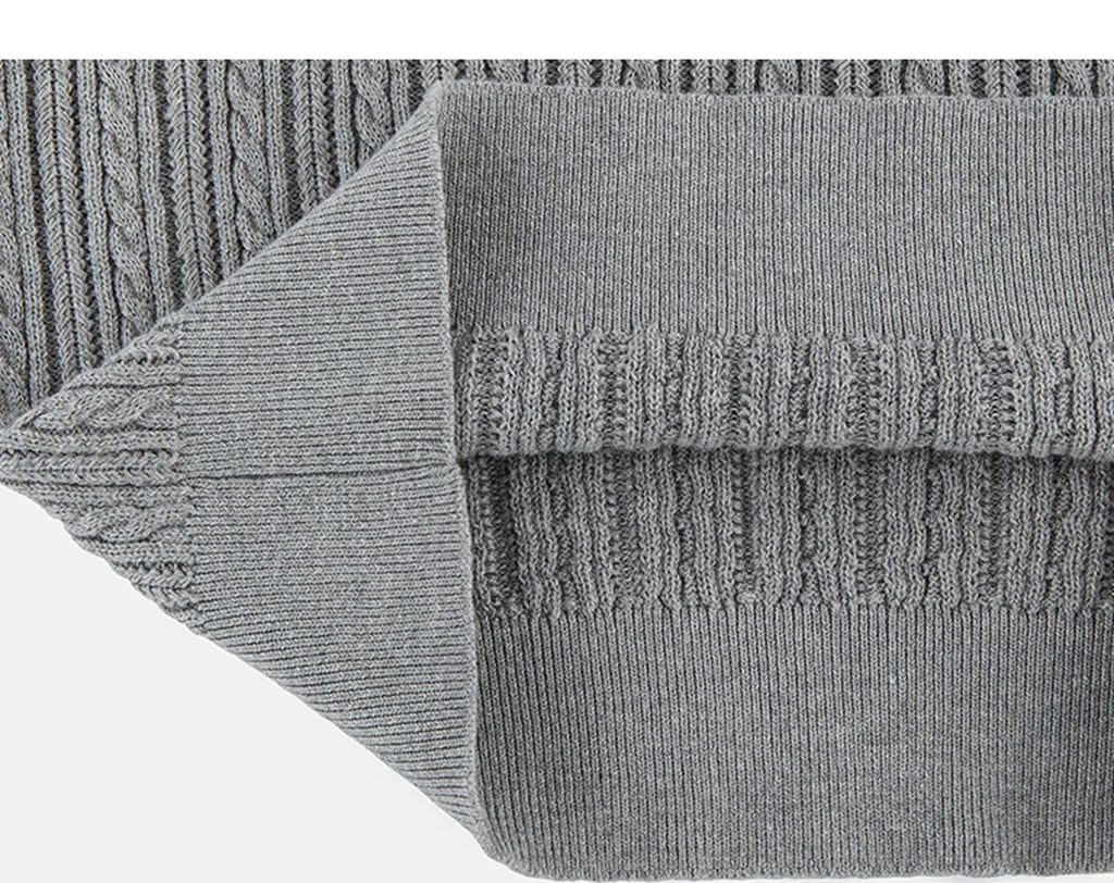 Cable-Knit V-Neck Sweater Vest - COPPING THREADS - IDLT