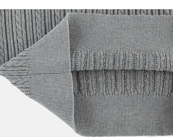 Cable-Knit V-Neck Sweater Vest - COPPING THREADS - IDLT