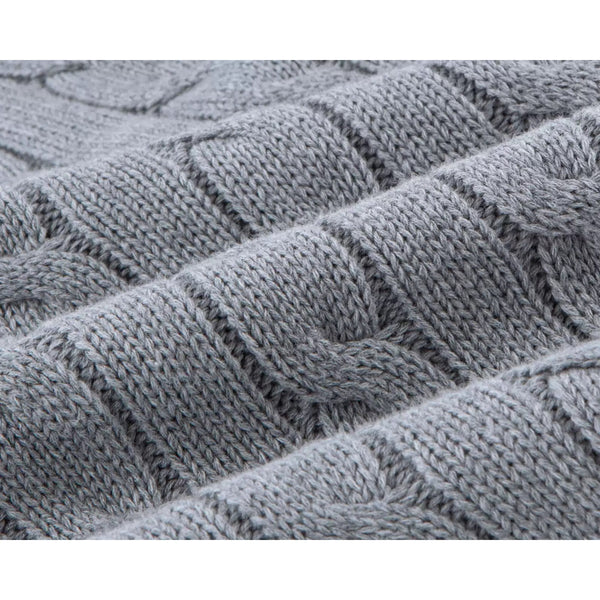 Cable-Knit Zip Cardigan - COPPING THREADS - IDLT
