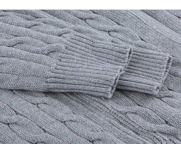 Cable-Knit Zip Cardigan - COPPING THREADS - IDLT