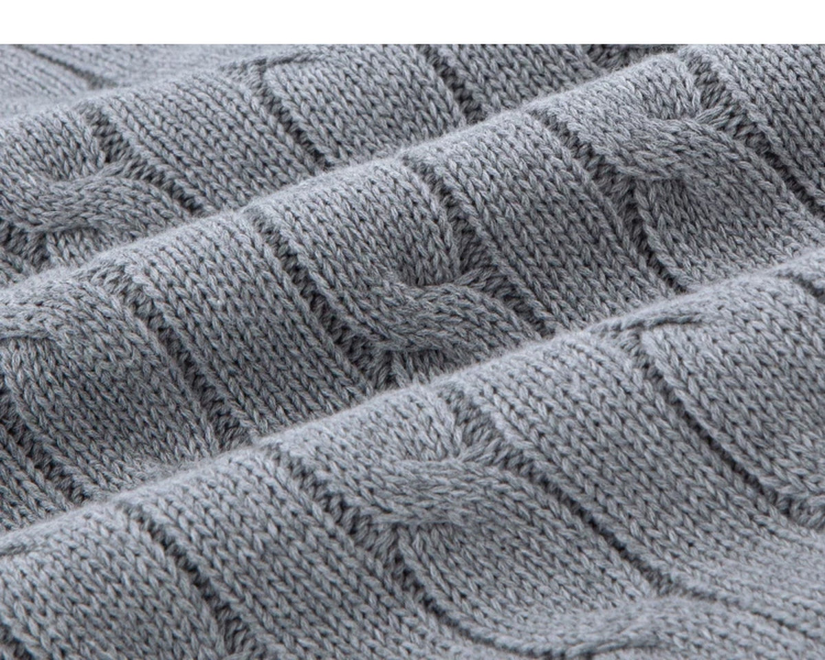 Cable-Knit Zip Cardigan - COPPING THREADS - IDLT