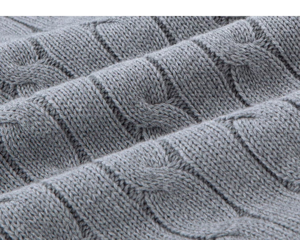 Cable-Knit Zip Cardigan - COPPING THREADS - IDLT