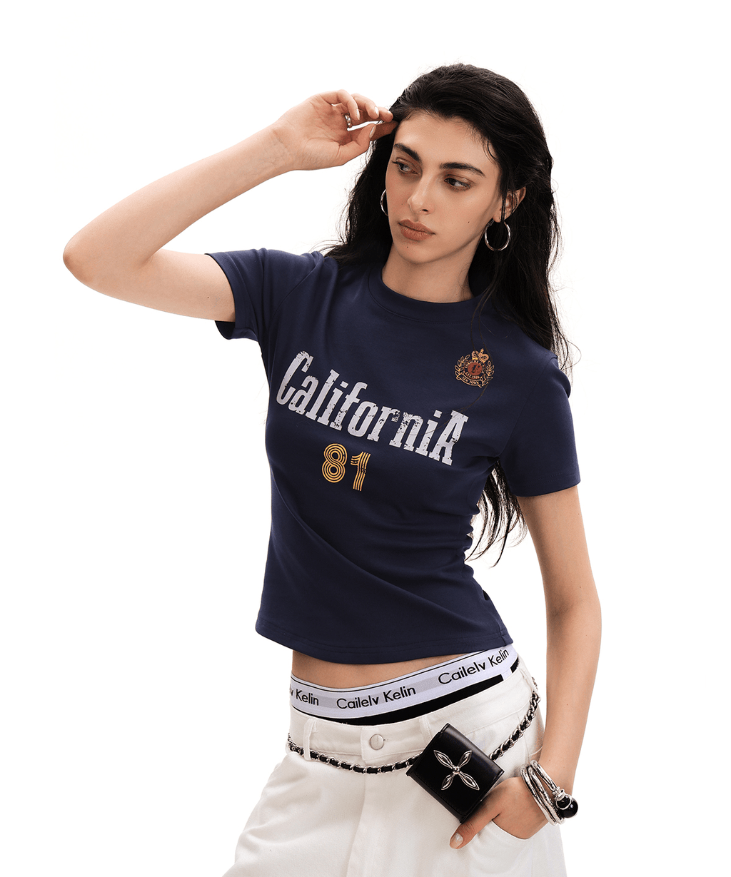 California 81 Fitted Jersey Tee - COPPING THREADS - 0123Start