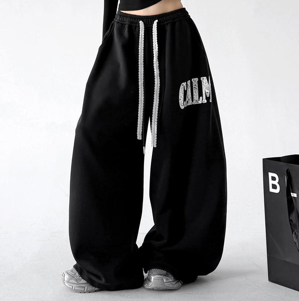 Calm Print Wide-Leg Sweatpants - COPPING THREADS - CT ORIGINALS