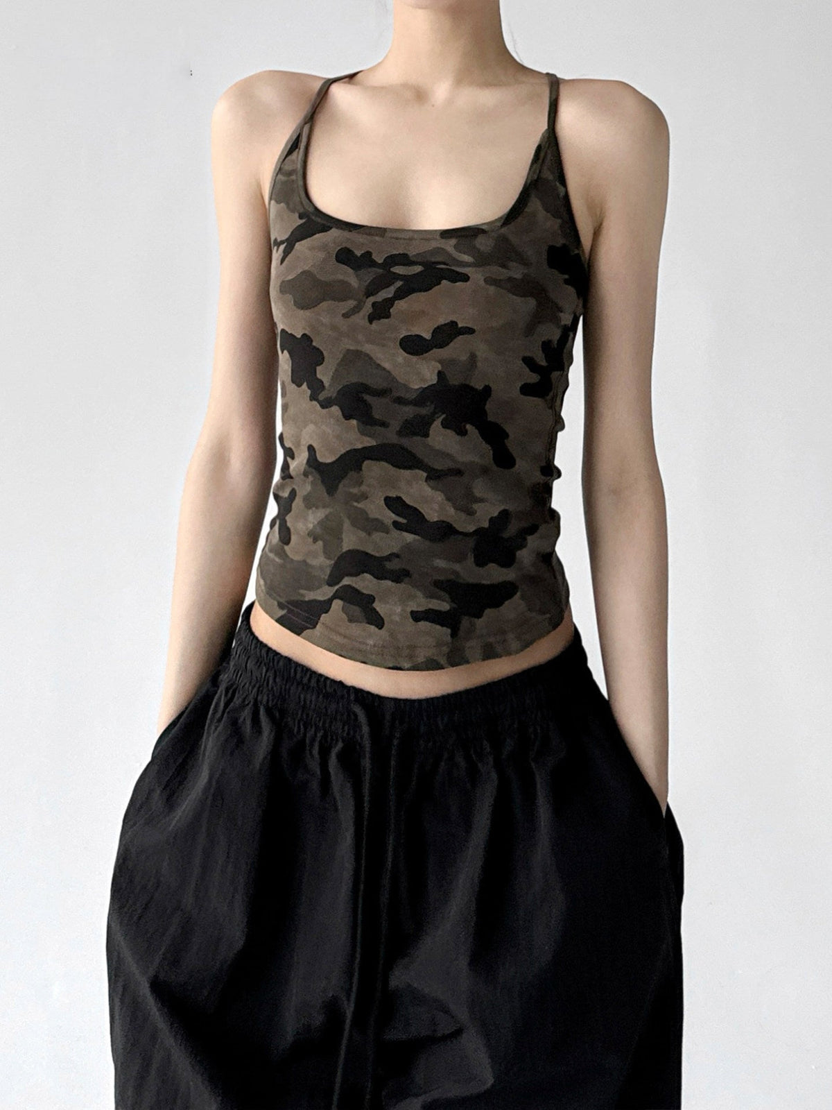Camo Fitted Racerback Tank - CT6663 - COPPING THREADS - CT ORIGINALS 메인 이미지