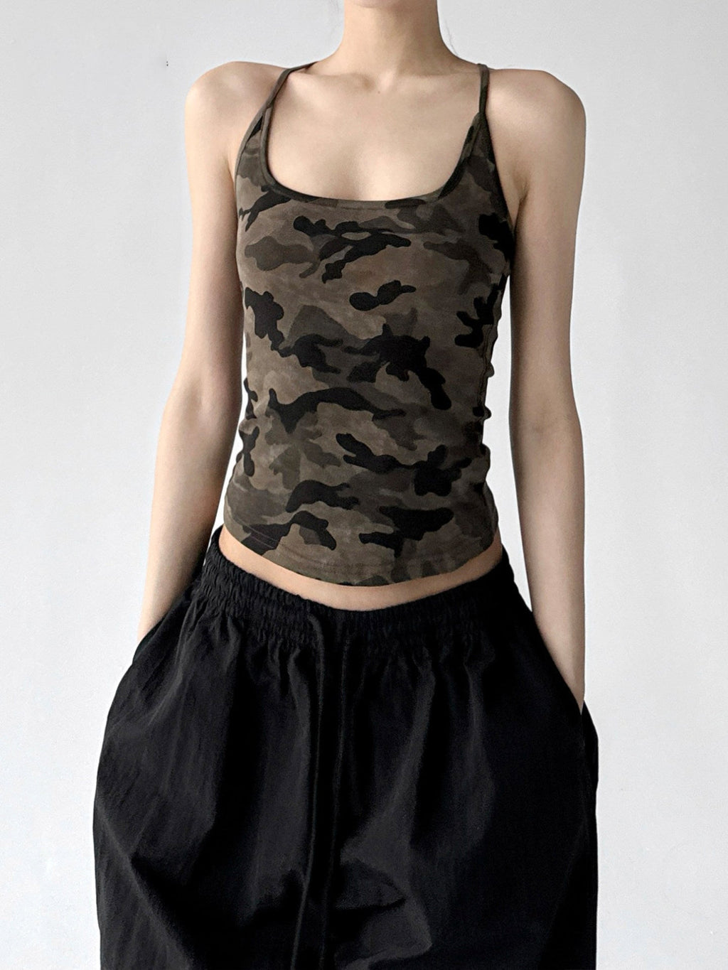 Camo Fitted Racerback Tank - CT6663 - COPPING THREADS - CT ORIGINALS