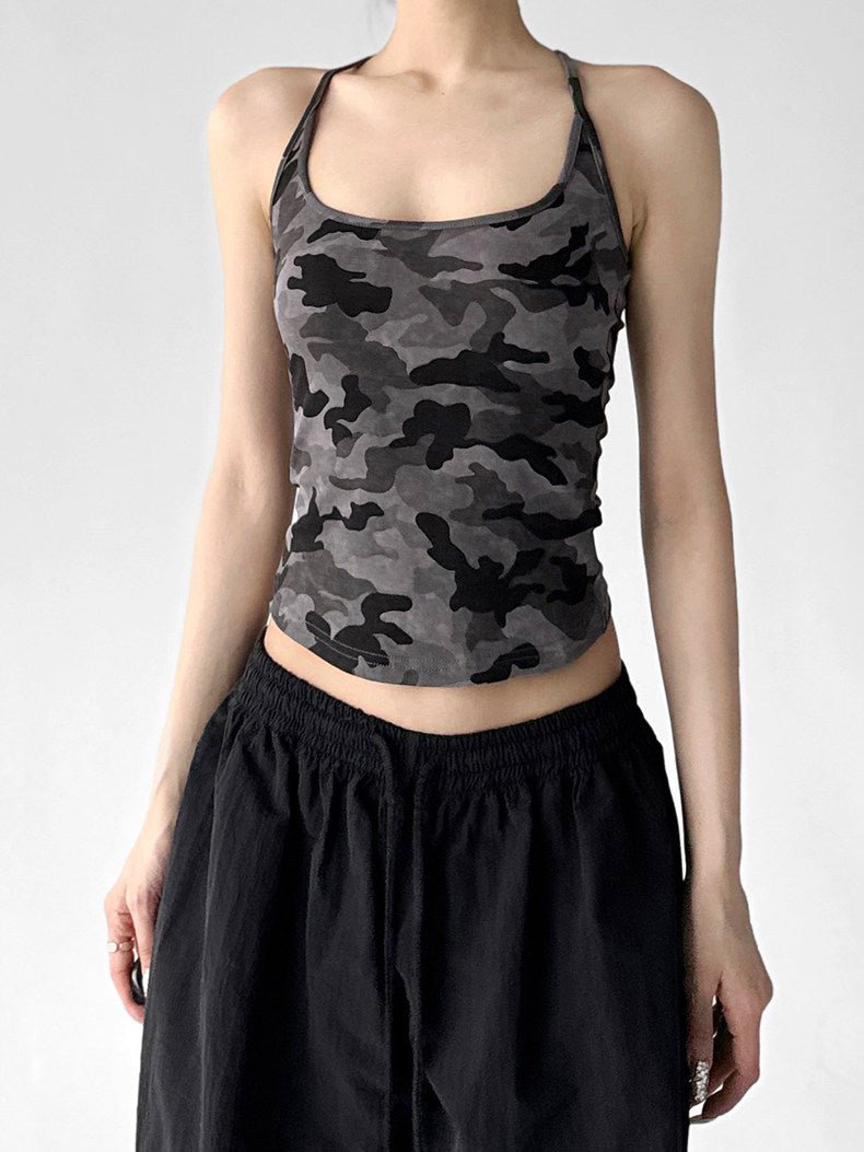 Camo Fitted Racerback Tank - CT6663 - COPPING THREADS - CT ORIGINALS