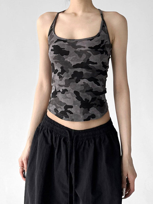 Camo Fitted Racerback Tank - CT6663 - COPPING THREADS - CT ORIGINALS