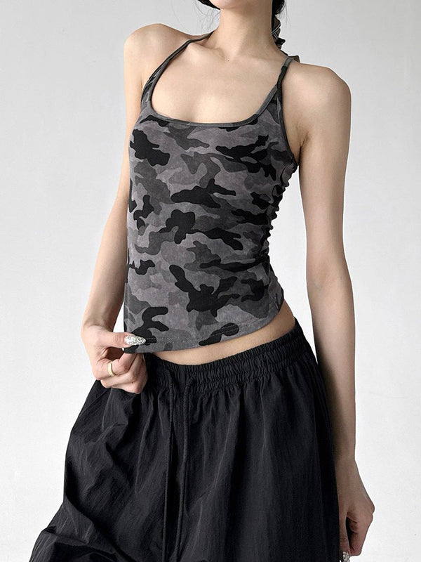 Camo Fitted Racerback Tank - CT6663 - COPPING THREADS - CT ORIGINALS