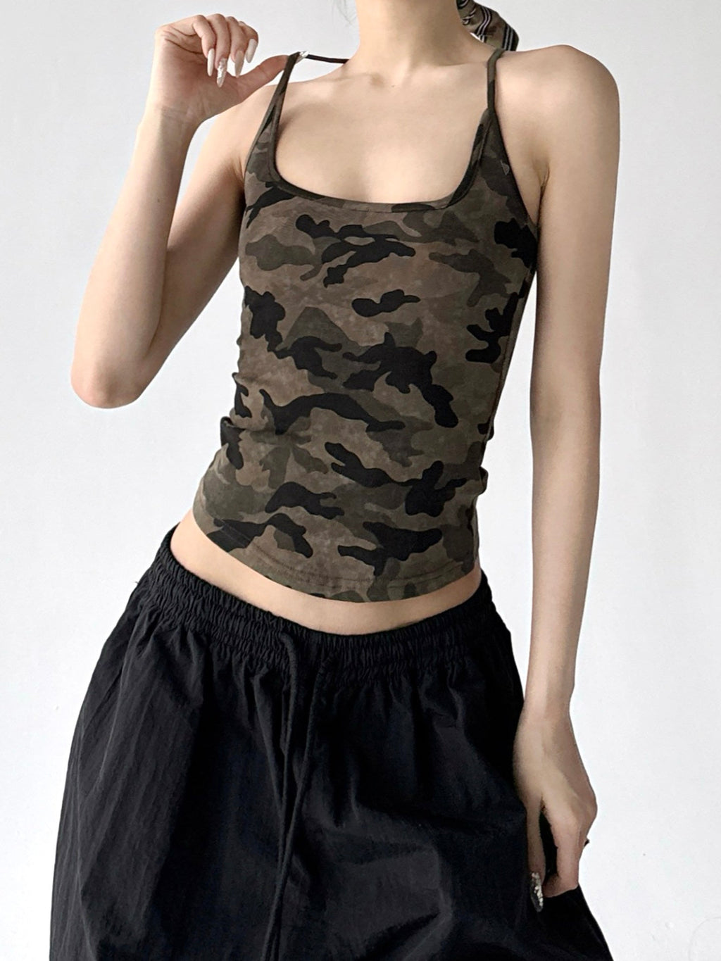 Camo Fitted Racerback Tank - CT6663 - COPPING THREADS - CT ORIGINALS