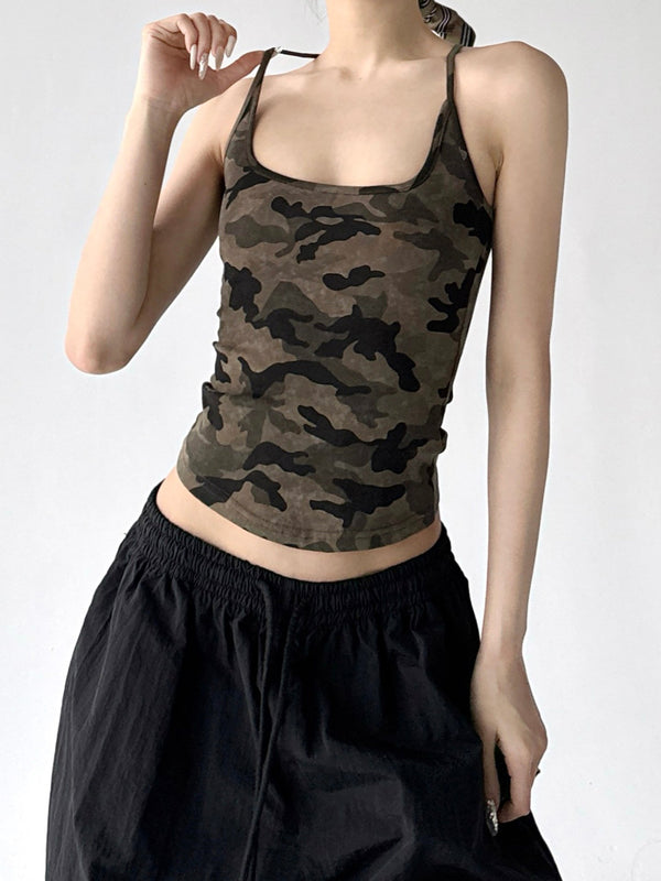 Camo Fitted Racerback Tank - CT6663 - COPPING THREADS - CT ORIGINALS