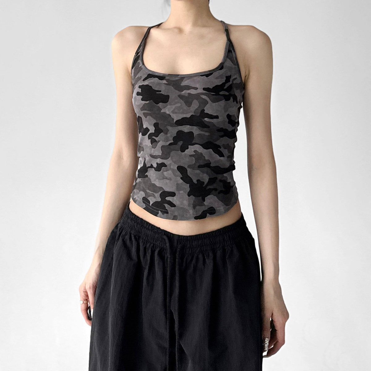 Camo Fitted Racerback Tank - CT6663 - COPPING THREADS - CT ORIGINALS