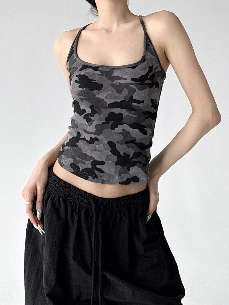 Camo Fitted Racerback Tank - CT6663 - COPPING THREADS - CT ORIGINALS