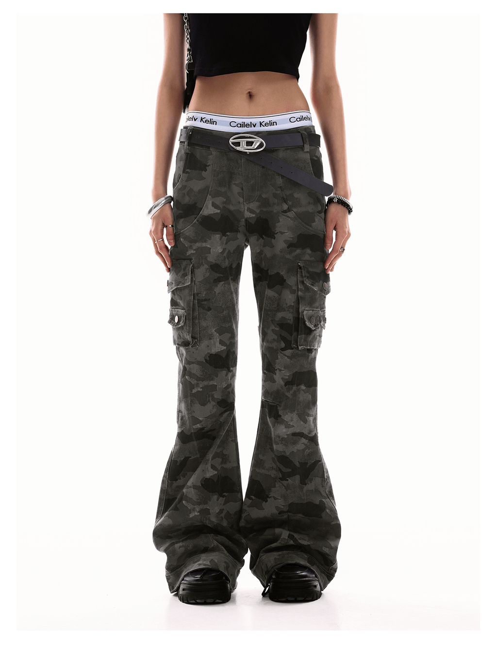 Camo Flare - Leg Cargo Pants - COPPING THREADS - 0123Start