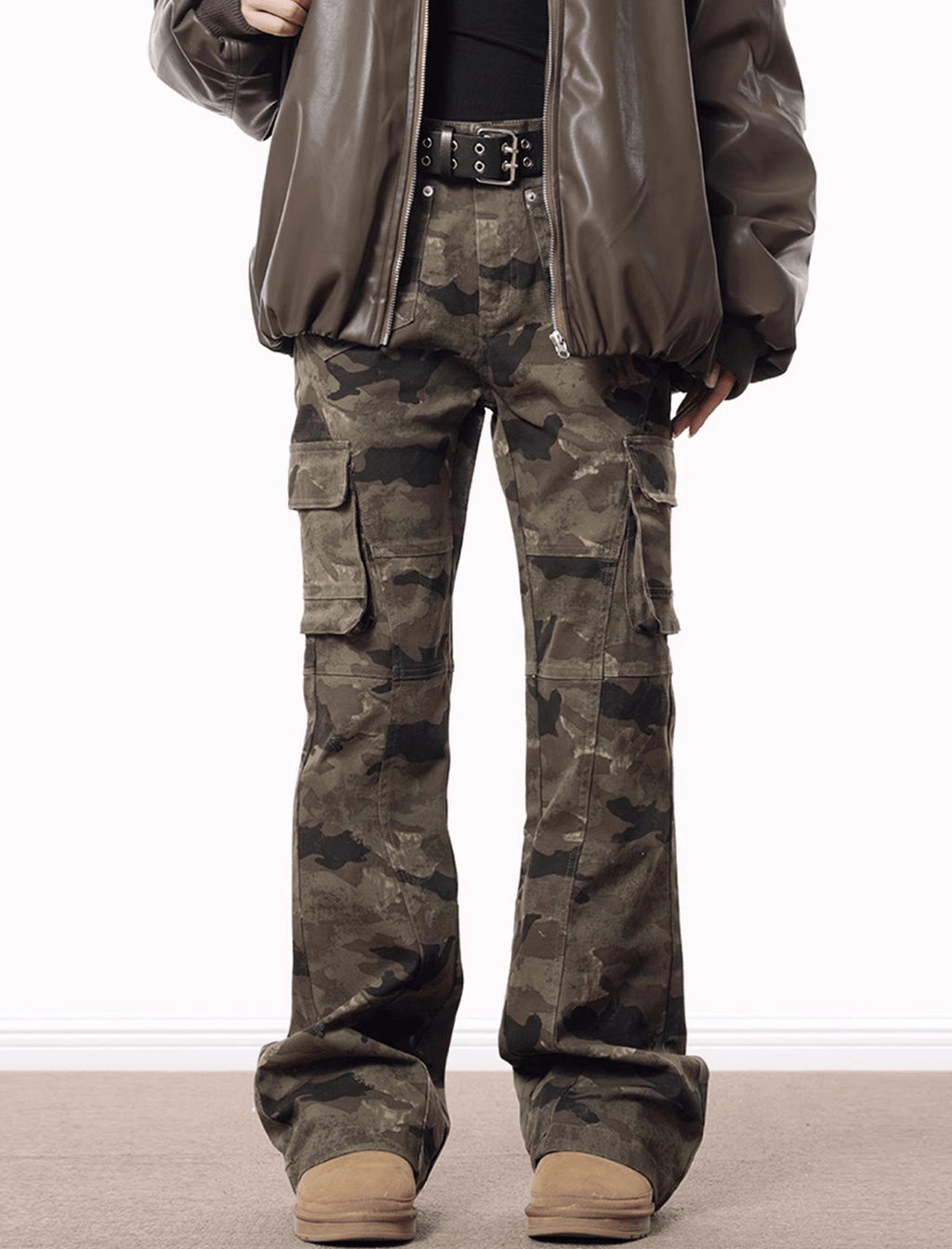 Camo Flared Cargo Pants - COPPING THREADS - 0123Start
