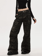 Camo Flared Cargo Pants - COPPING THREADS - CT Select