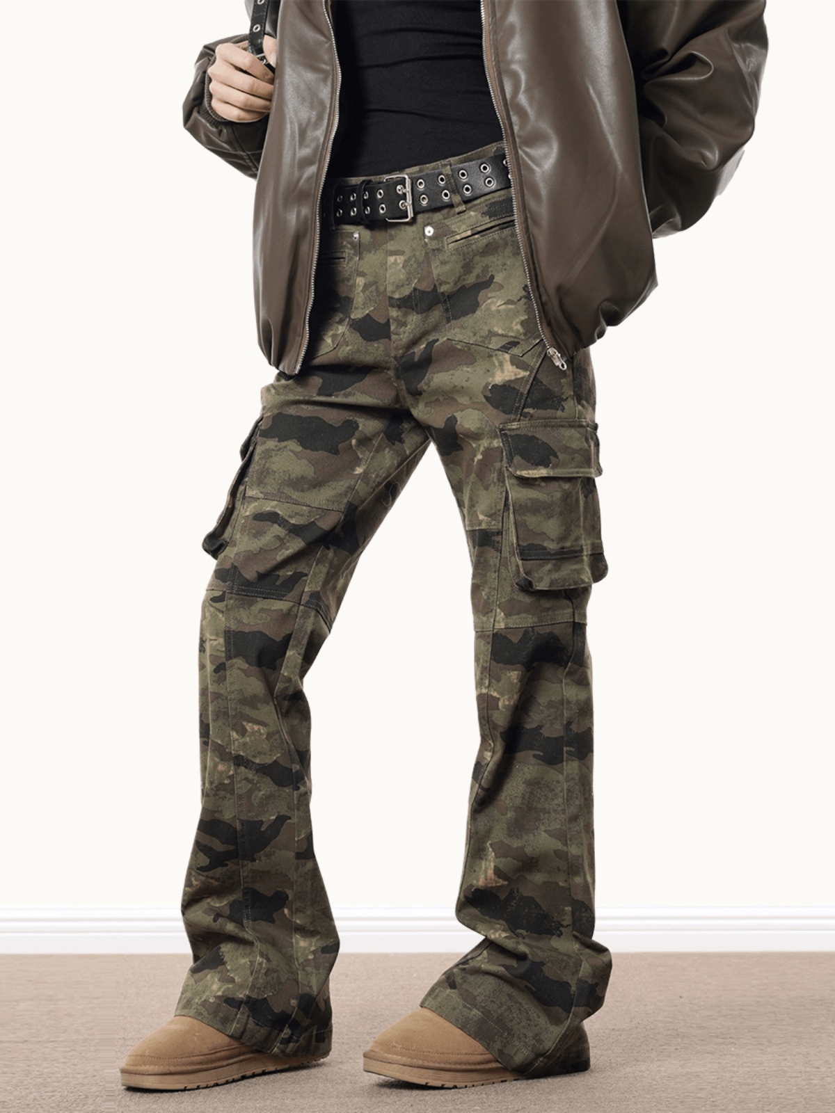 Camo Flared Cargo Pants - COPPING THREADS - 0123Start