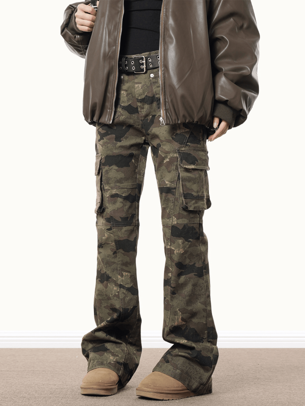 Camo Flared Cargo Pants - COPPING THREADS - 0123Start