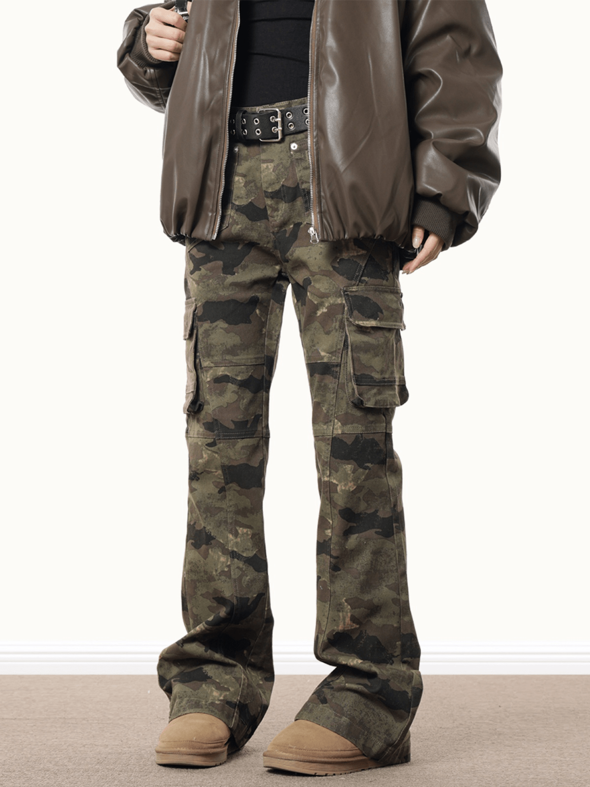 Camo Flared Cargo Pants - COPPING THREADS - 0123Start