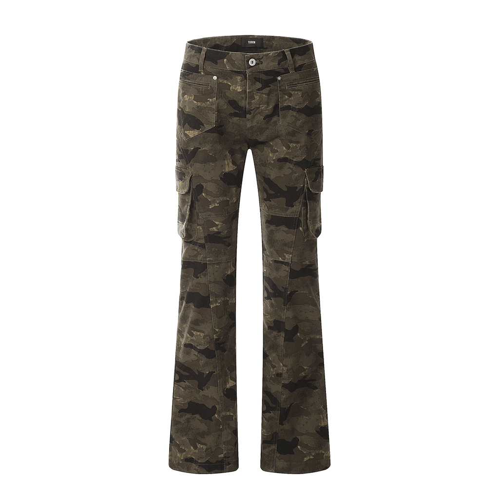 Camo Flared Cargo Pants - COPPING THREADS - 0123Start