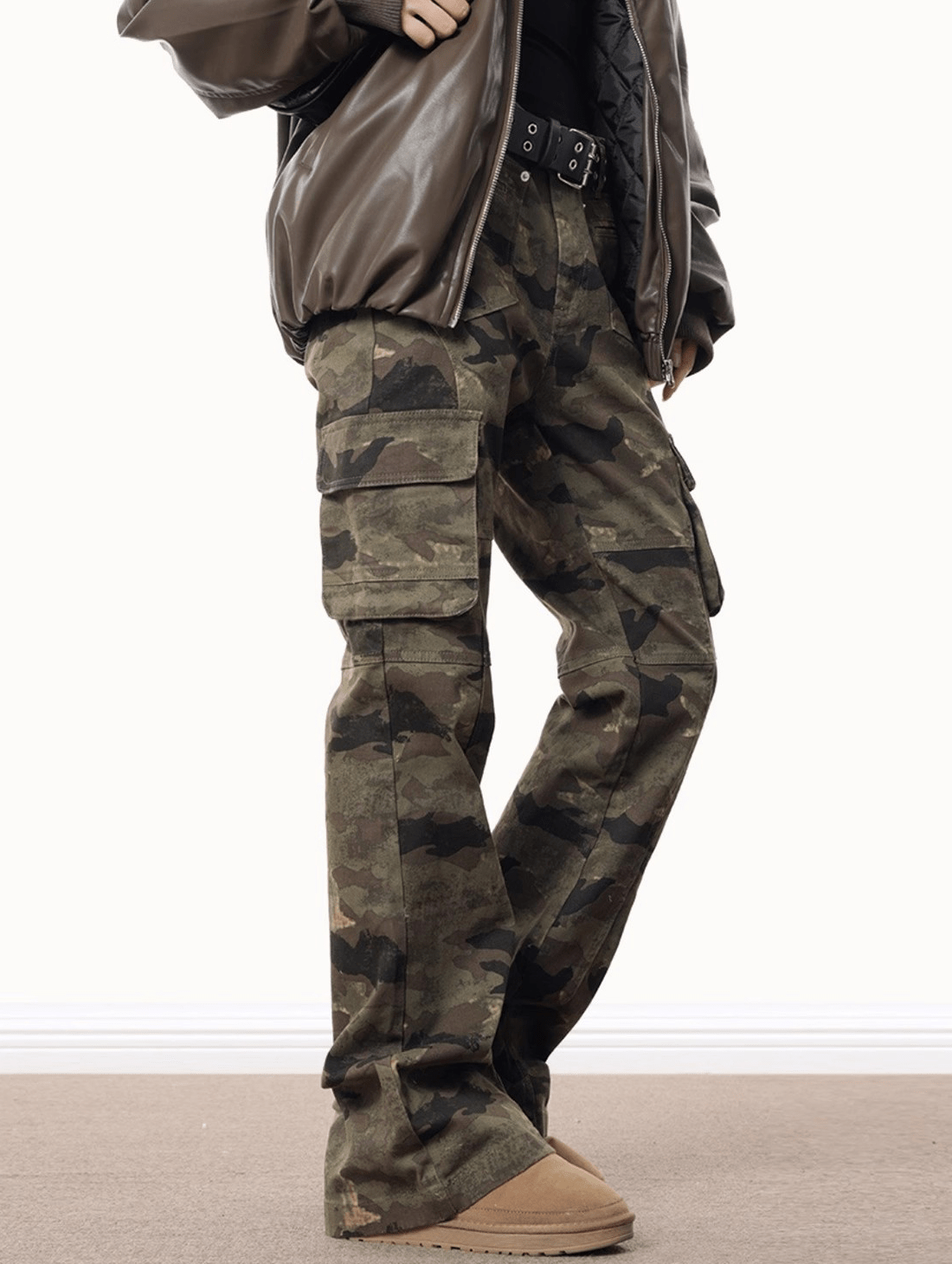 Camo Flared Cargo Pants - COPPING THREADS - 0123Start