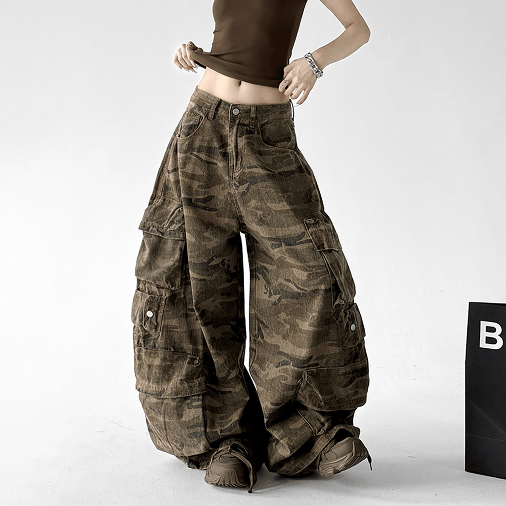 Camo Multi - Pocket Wide - Leg Cargo Pants - CT3059 - COPPING THREADS - CT Select