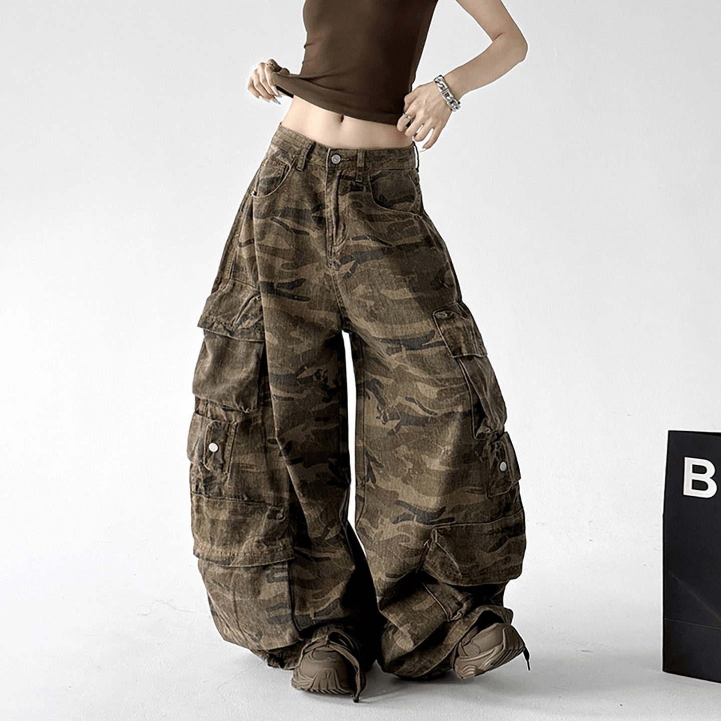 Camo Multi - Pocket Wide - Leg Cargo Pants - CT3059 - COPPING THREADS - CT Select