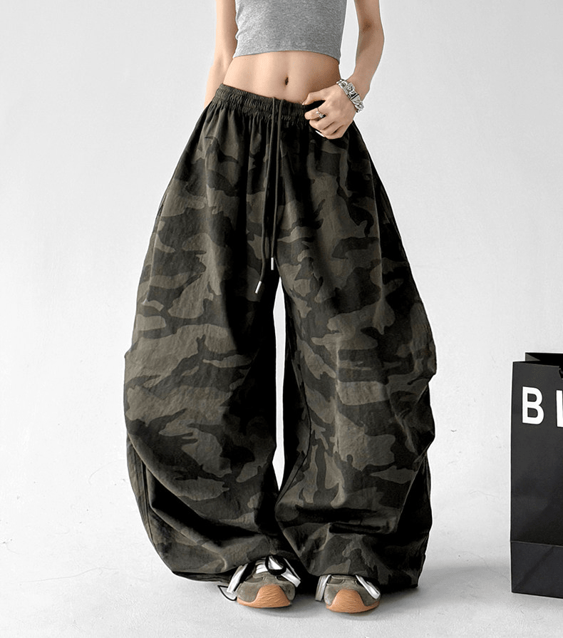 Camo Parachute Wide - Leg Pants - CT206 - COPPING THREADS - CT Select Main image