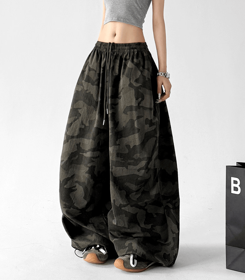 Camo Parachute Wide - Leg Pants - CT206 - COPPING THREADS - CT Select