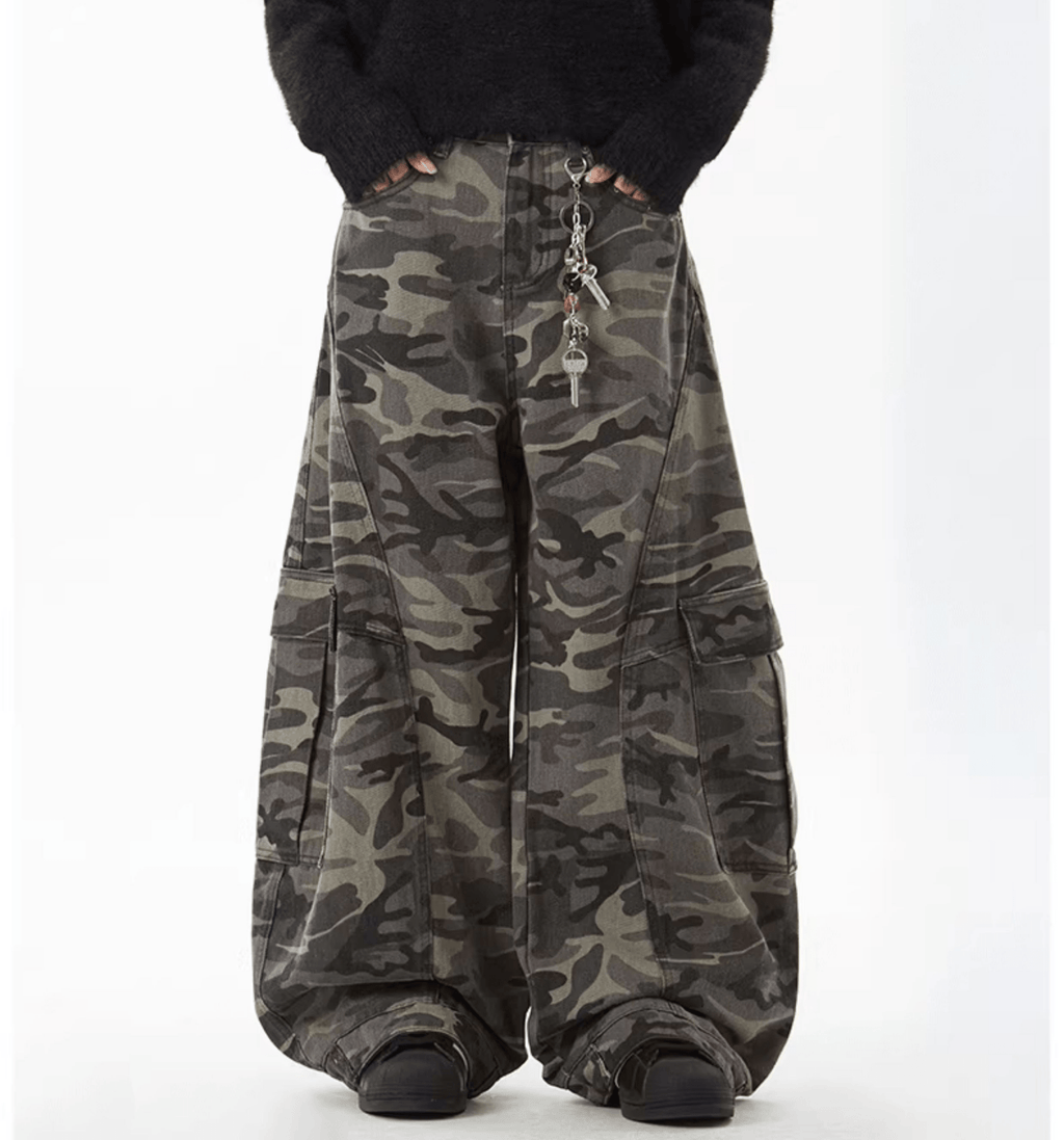 Camo Scythe - Cut Cargo Denim Pants - COPPING THREADS - CT Select