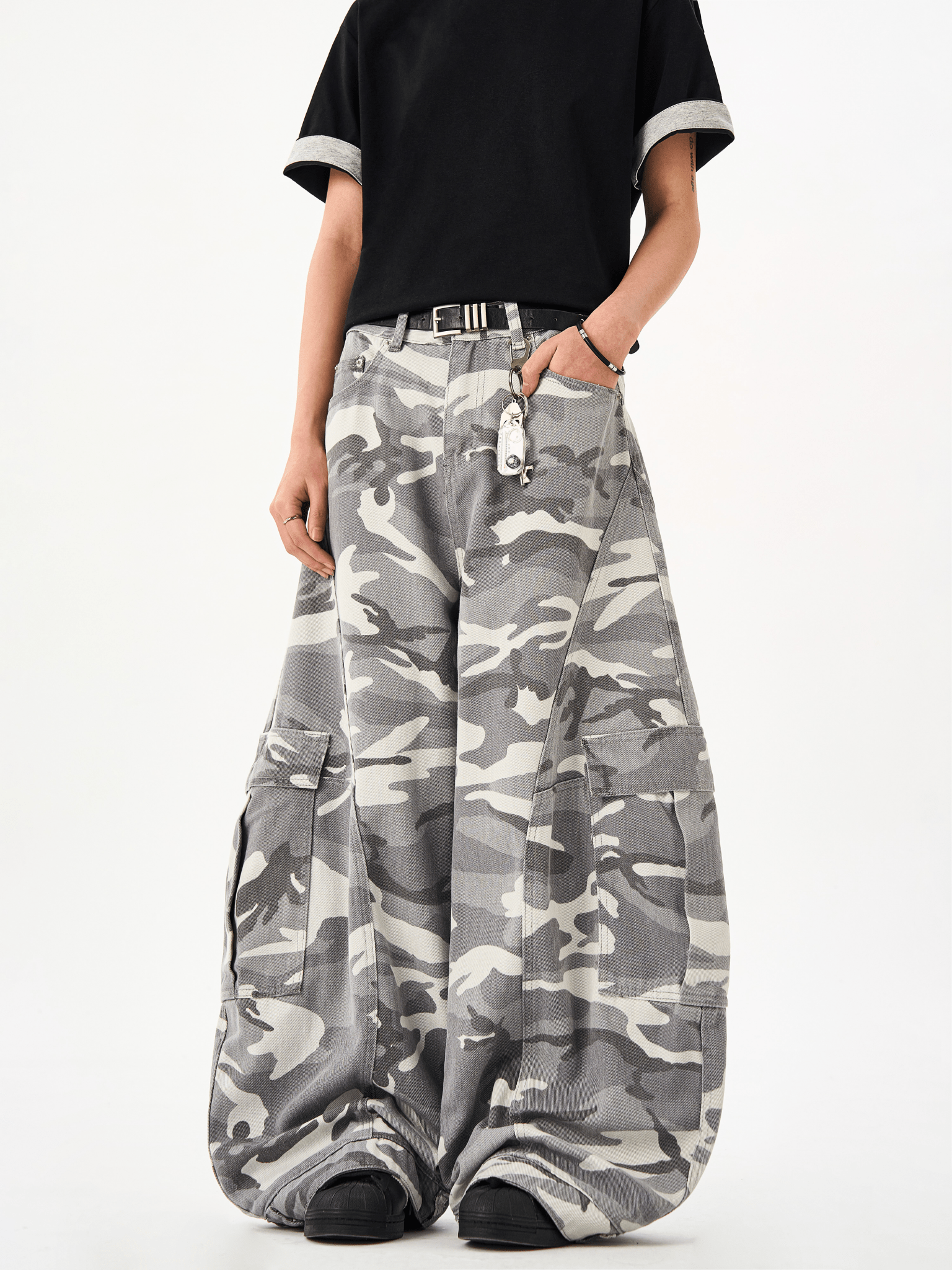 Camo Scythe - Cut Cargo Denim Pants - COPPING THREADS - CT Select