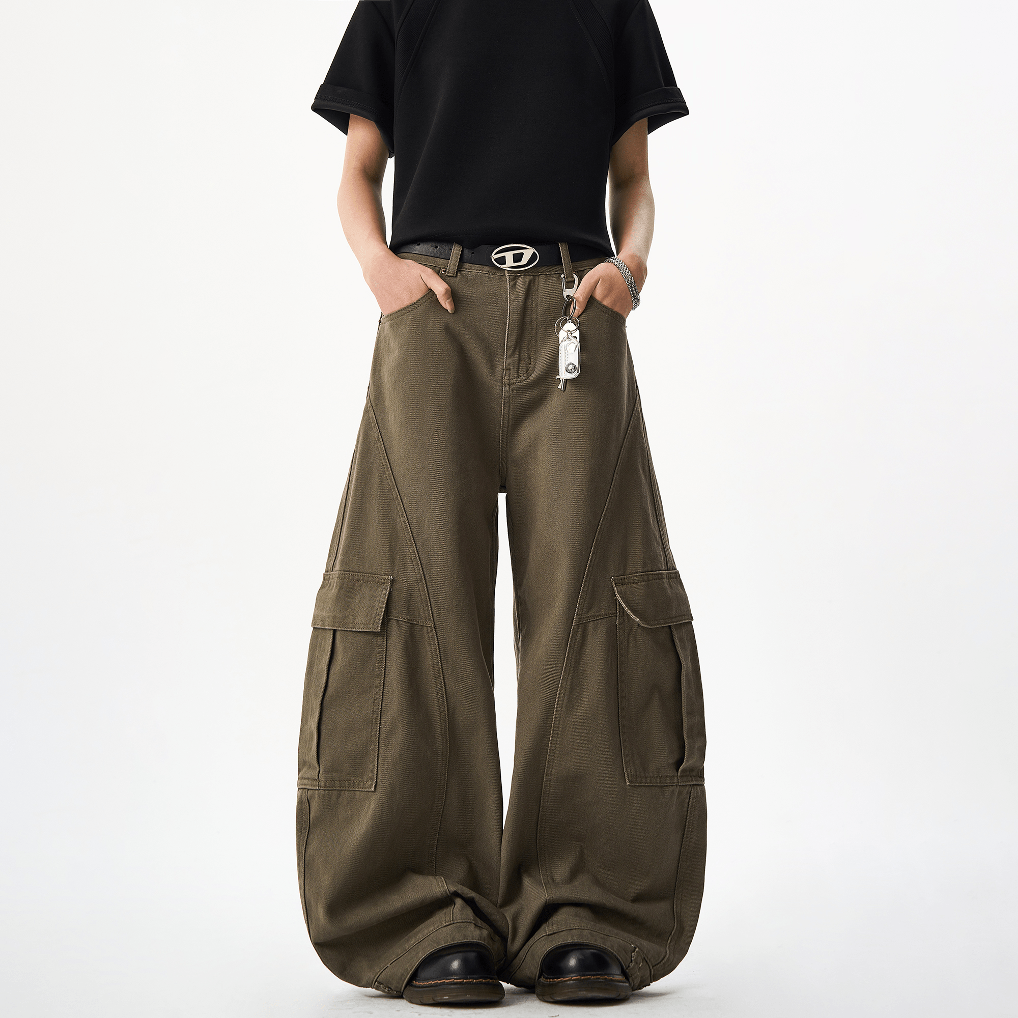 Camo Scythe - Cut Cargo Denim Pants - COPPING THREADS - CT Select