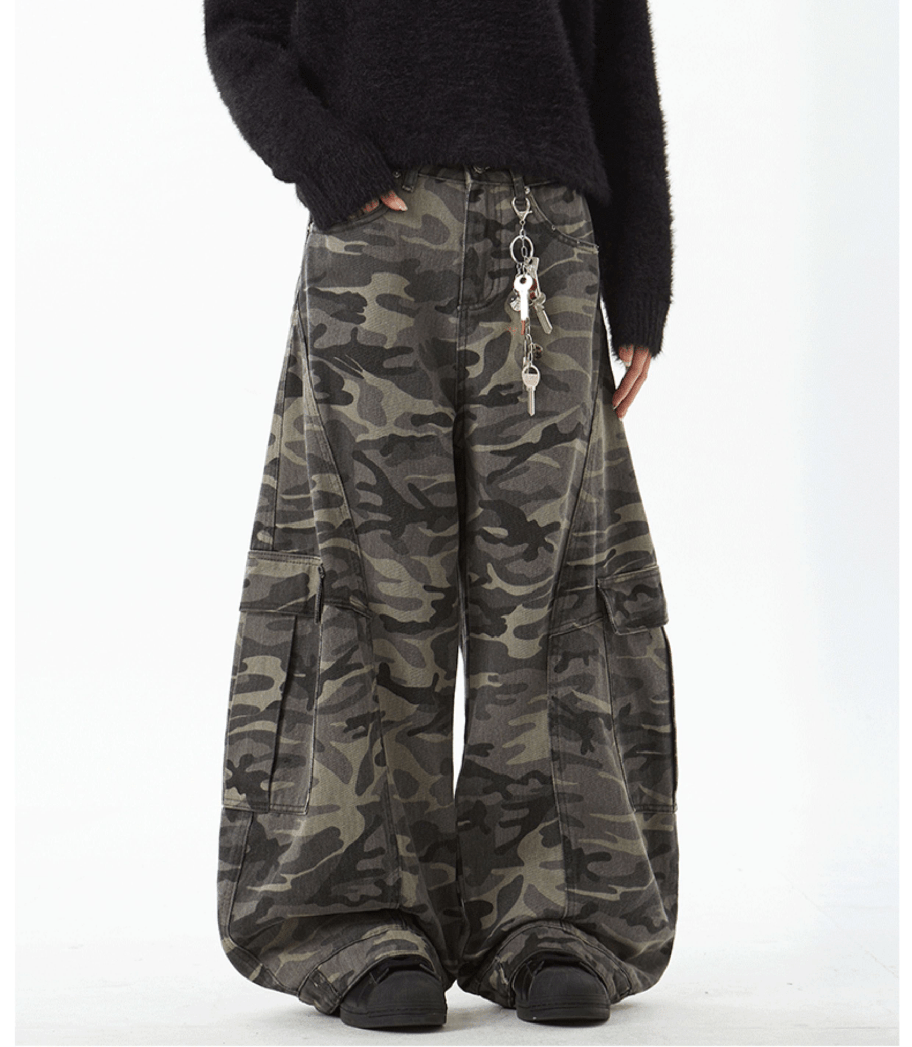 Camo Scythe - Cut Cargo Denim Pants - COPPING THREADS - CT Select