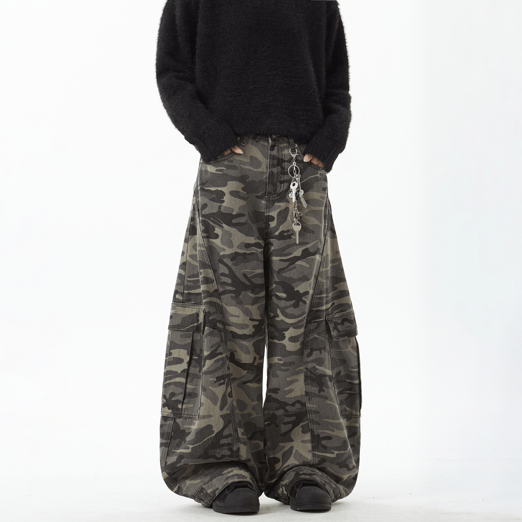 Camo Scythe - Cut Cargo Denim Pants - COPPING THREADS - CT Select